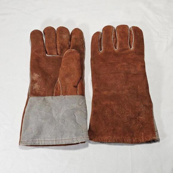 Other - Leather Safety Genuine Cowhide Work Welding Gloves Ranch Worker